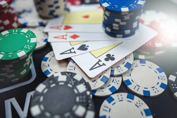 Close-up of roulette wheel and ball landing in pocket